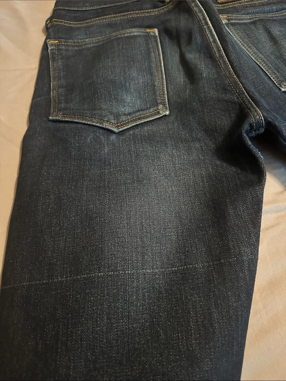 Billiam Selvedge Denim Jeans, Made in USA, White Oak Cone Mills - Picture 4 of 6